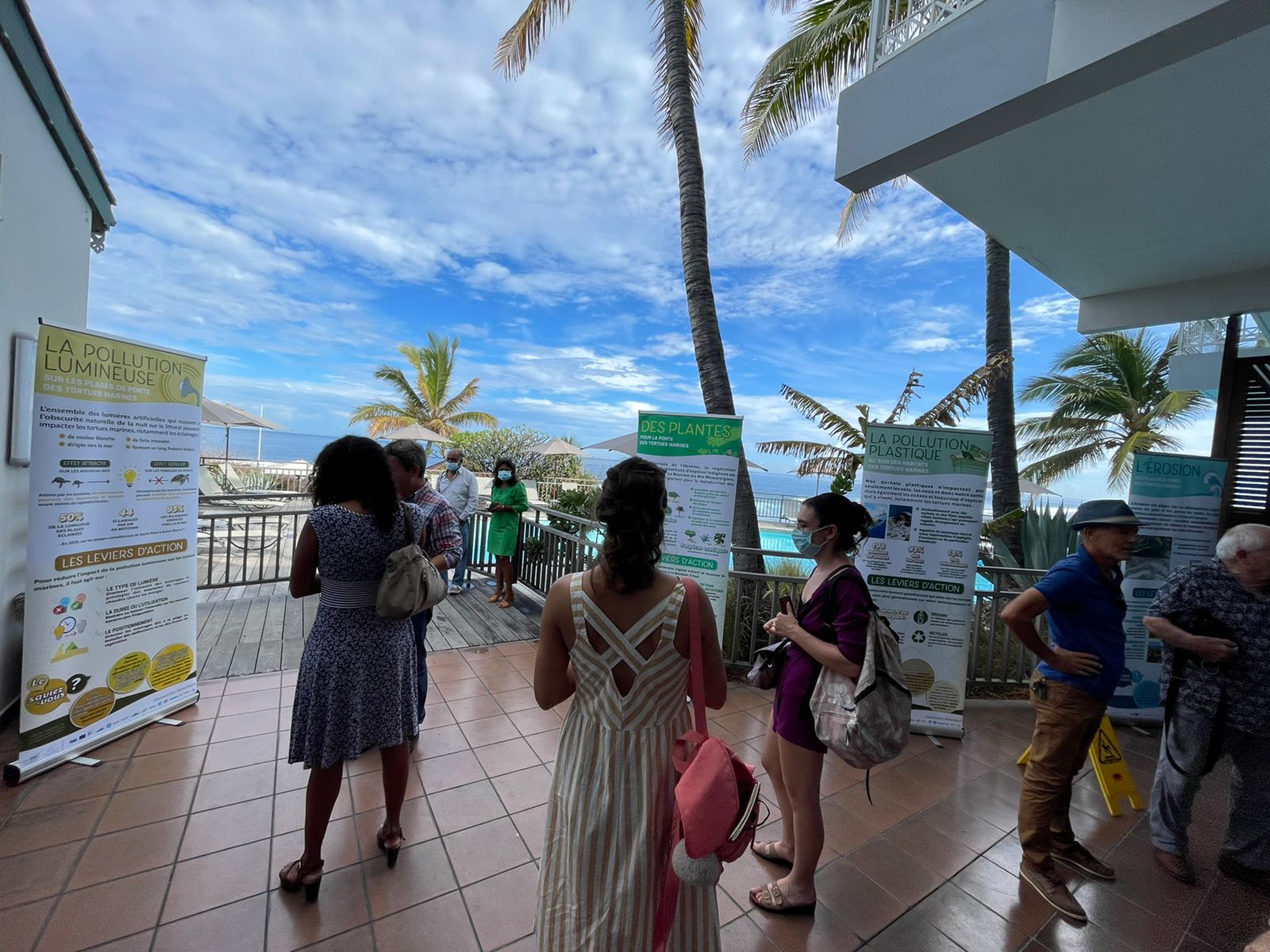 Accueil des invités seminaire CEDTM Tamarun protection tortues