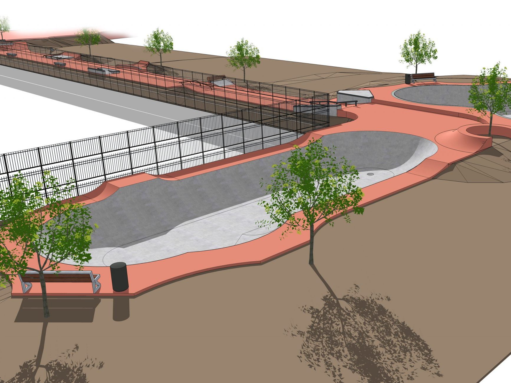 Marché de travaux Extension Skate park